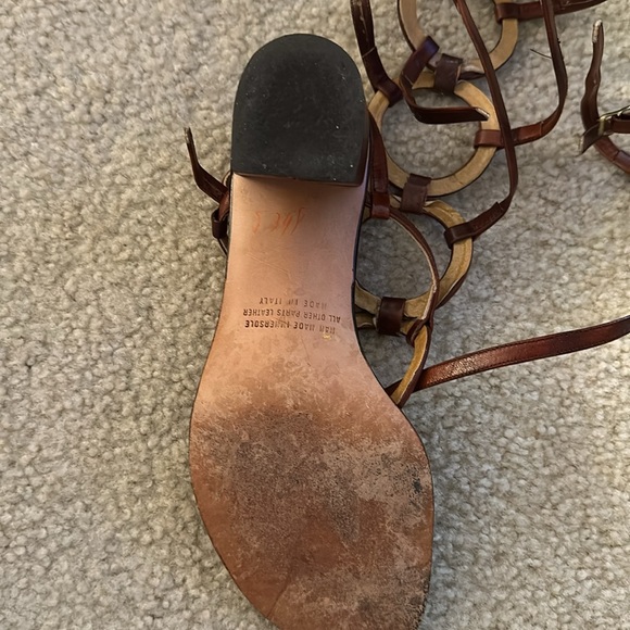 Vintage Leather Gladiator Sandal Calf Length - Picture 5 of 7